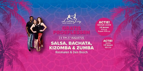 Gratis proeflessen salsa, bachata, kizomba & zumba. — Uitgaan in Den Bosch