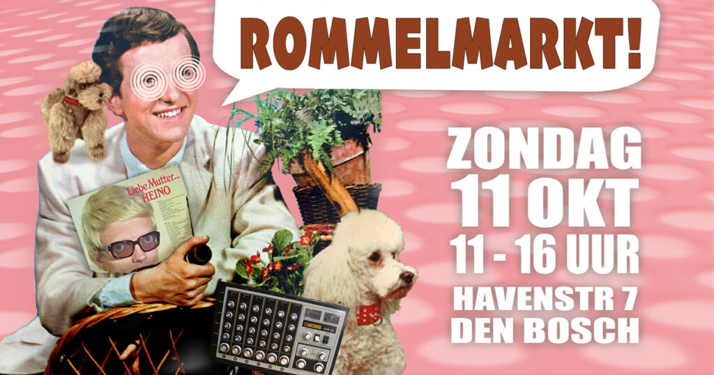 Gezellige Rommelmarkt Centrum Den Bosch in Den Bosch