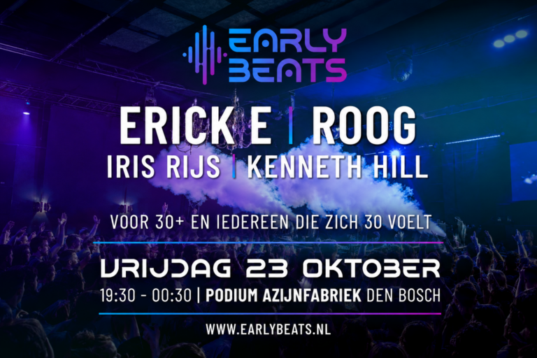 Early Beats x Podium Azijnfabriek: ERICK E & ROOG in Den Bosch — Uitgaan in Den Bosch