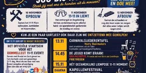 Dommelleut 11-11 event Liempde — Uitgaan in Den Bosch
