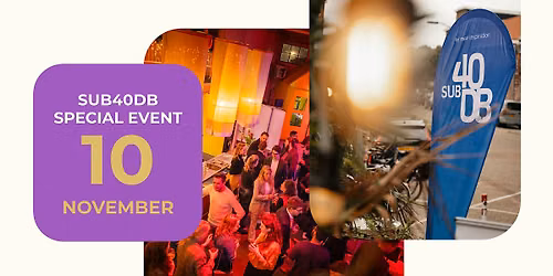 SUB40DB Special Event 2026 — Muziek in Den Bosch
