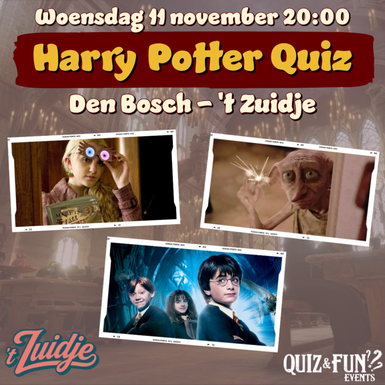 Harry Potter Quiz — Uitgaan in Den Bosch